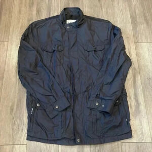 Geox Black Windbreaker Jacket Lightweight Casual Design